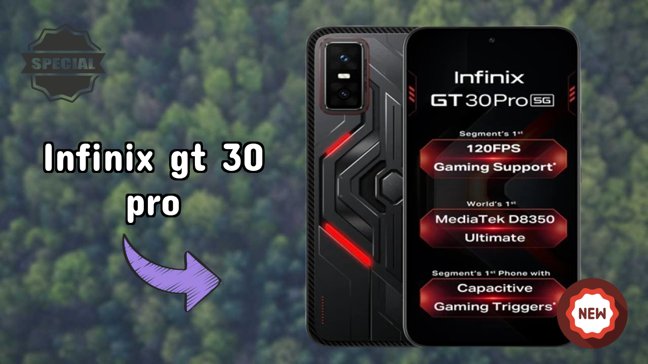 Infinix GT 30 Pro Display Technology: 6.78 Inches (17.22 Cm) Screen