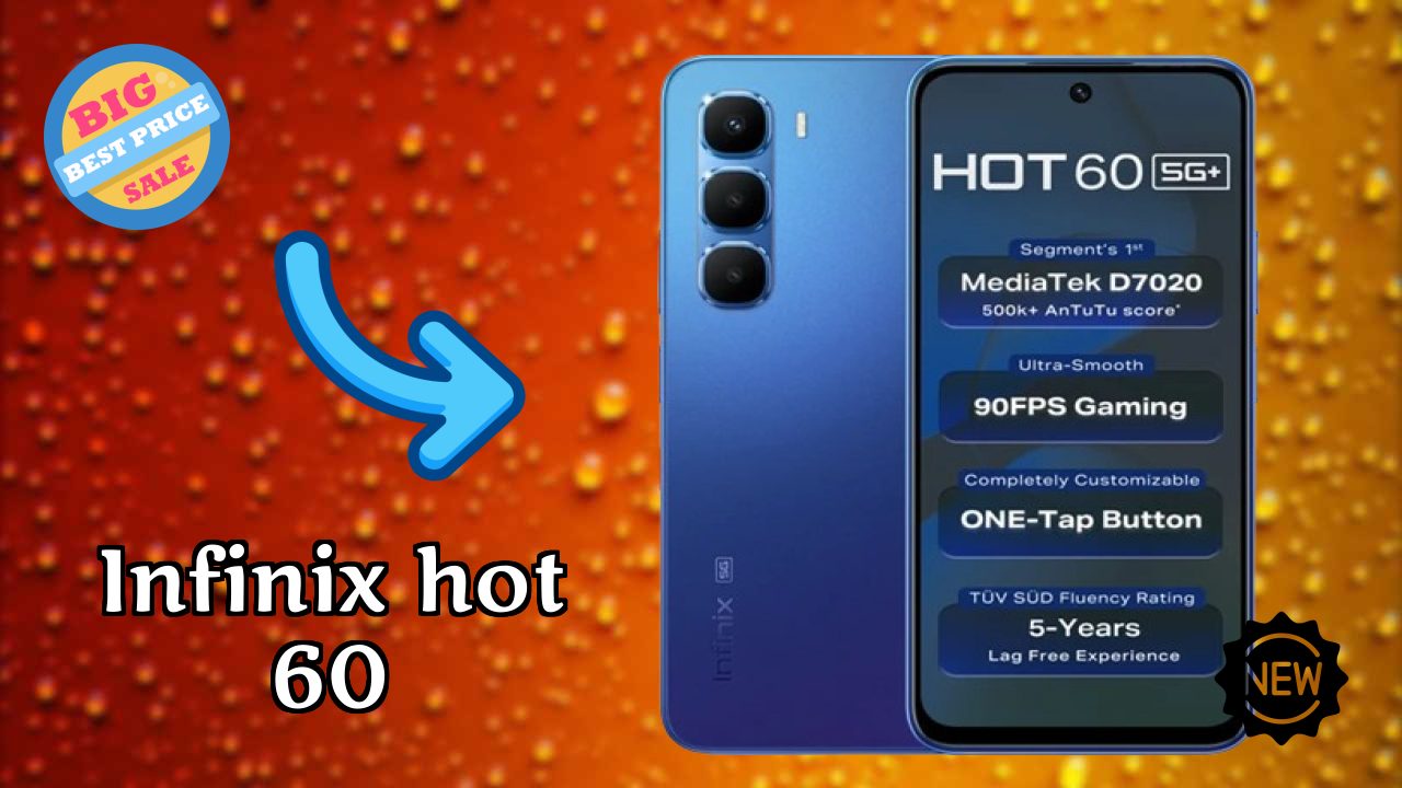 Infinix Hot 60 Display Technology: 6.7 Inches (17.02 Cm) Screen