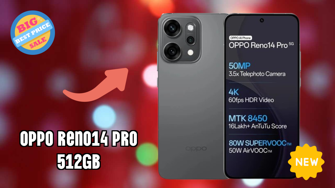 OPPO Reno14 Pro 512GB Price: ₹54,999 - Complete Analysis