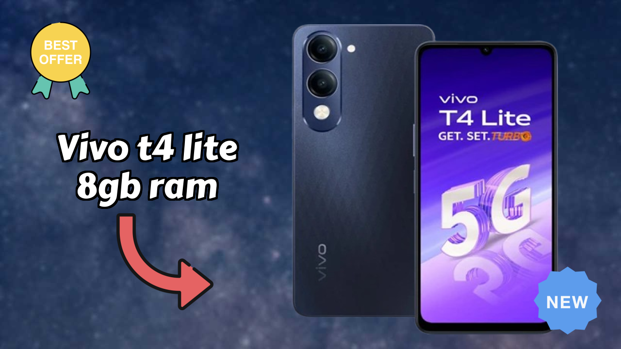 Vivo T4 Lite 8GB RAM at ₹12,999 - Best Phone Under This Price